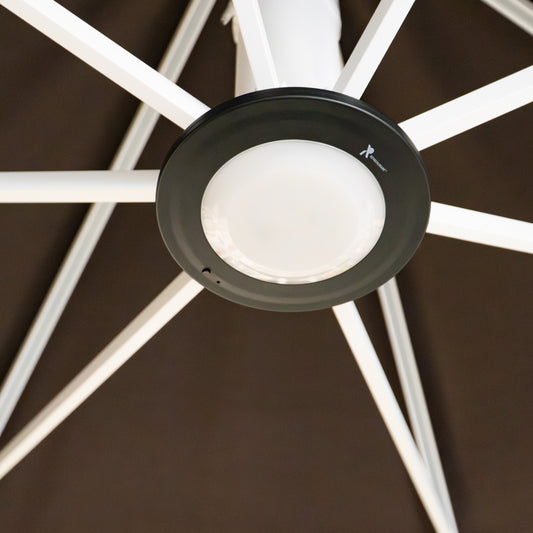 Revolvashade Umbrella Light – Rechargeable LED Outdoor Umbrella Lighting System